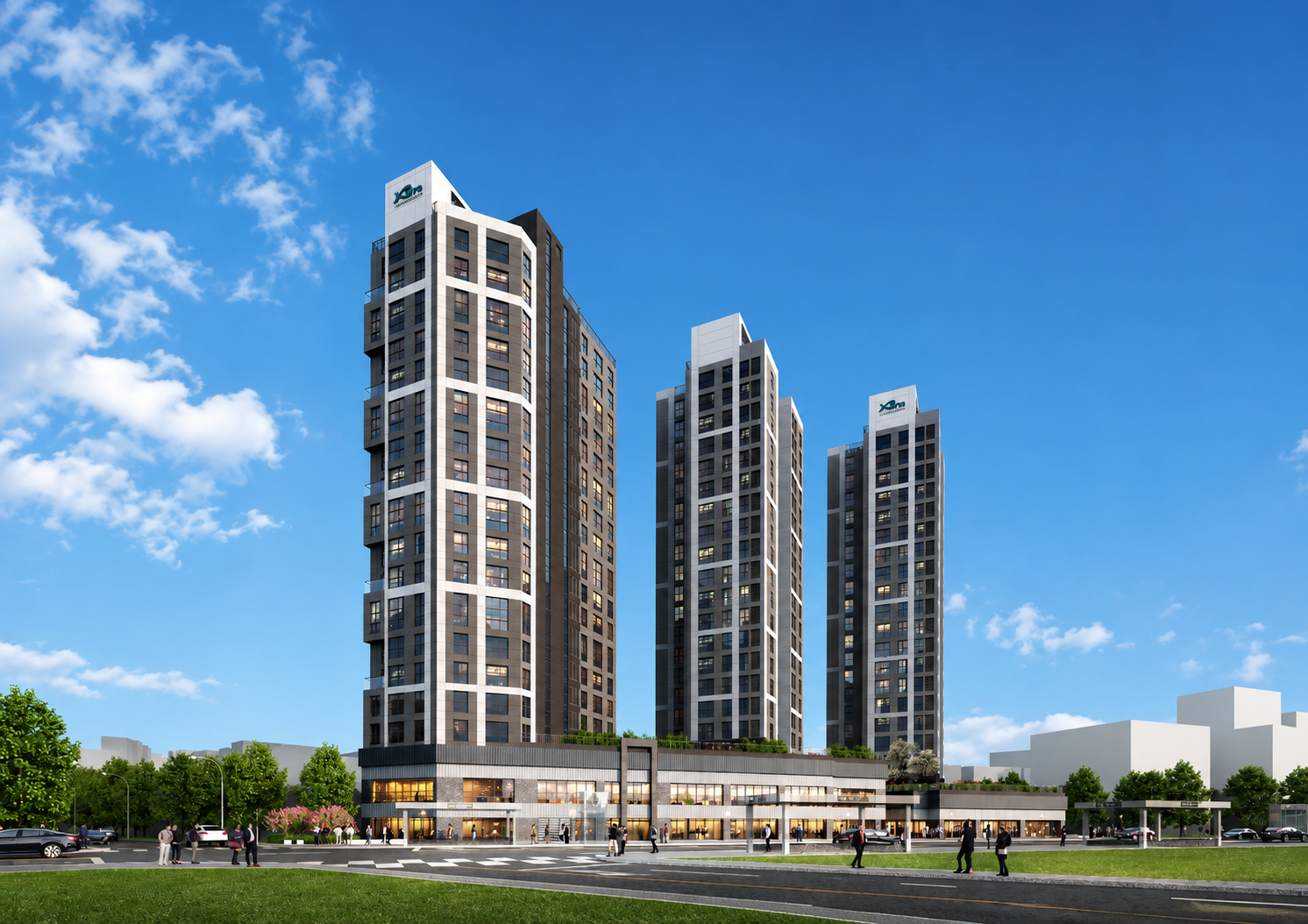 Residential-commercial complex at Sinseol-dong Station, Seoul