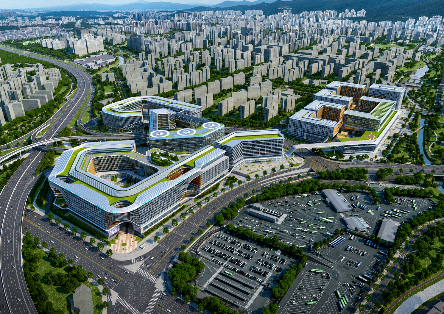 Wirye New Town Bokjeong Station Area Complex Development